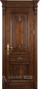 Уличная входная дверь в частный дом с покрытием винорит №17 внешняя - фото