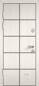 Глухая морозостойкая дверь с отделкой филенкой и покрытием антик медь №40 внутренняя - фото