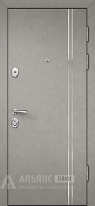 Глянцевая входная железная дверь №44 внешняя - фото