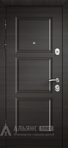 Входная трехконтурная дверь в частный дом с филенкой №22 внутренняя - фото