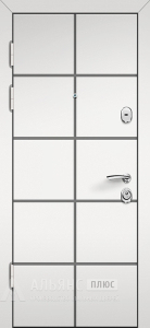 Дверь серая с двухконтурным полотном из стали №6 внутренняя - фото