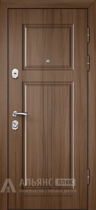 Входная уличная дверь с зеркалом терморазрывом и МДФ-плитой №135 внешняя - фото