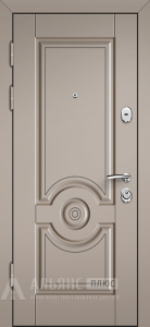 Элегантная дверь металлическая утепленная с терморазрывом и фрезеровкой №110 внутренняя - фото