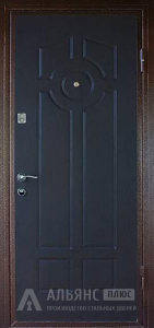 Надежная комнатная дверь из цельного массива сосны №37 внешняя - фото