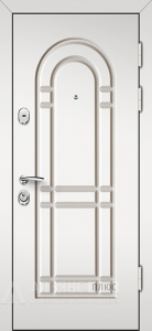 Металлическая дверь Эмаль с зеркалом и терморазрывом №119 внешняя - фото