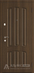 Серая входная дверь с тремя контурами уплотнения №52 внешняя - фото