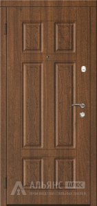 Входная дверь с панелью ясень и фрезеровкой №52 внутренняя - фото