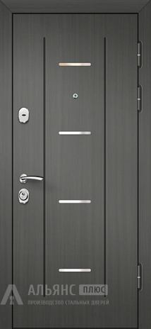 Фото «Стальная входная дверь в квартиру цвета графит софт №7»