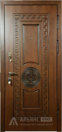 Фото «Входная термо дверь беленый дуб одностворчатая для севера №45»